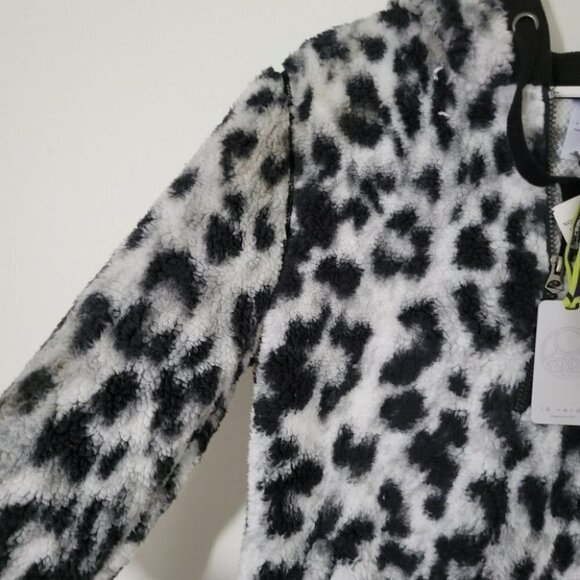 Taverde teddy bear pullover half zip front pockets side, hooded - Picture 2 of 7